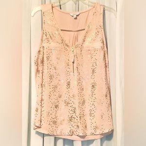 Metallic Rose Gold Top